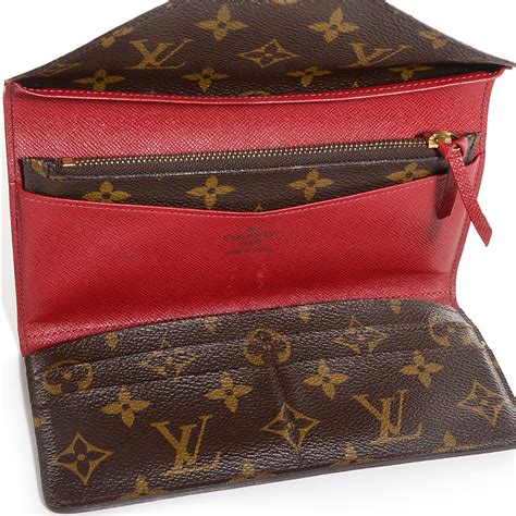 louis vuitton wallet women red